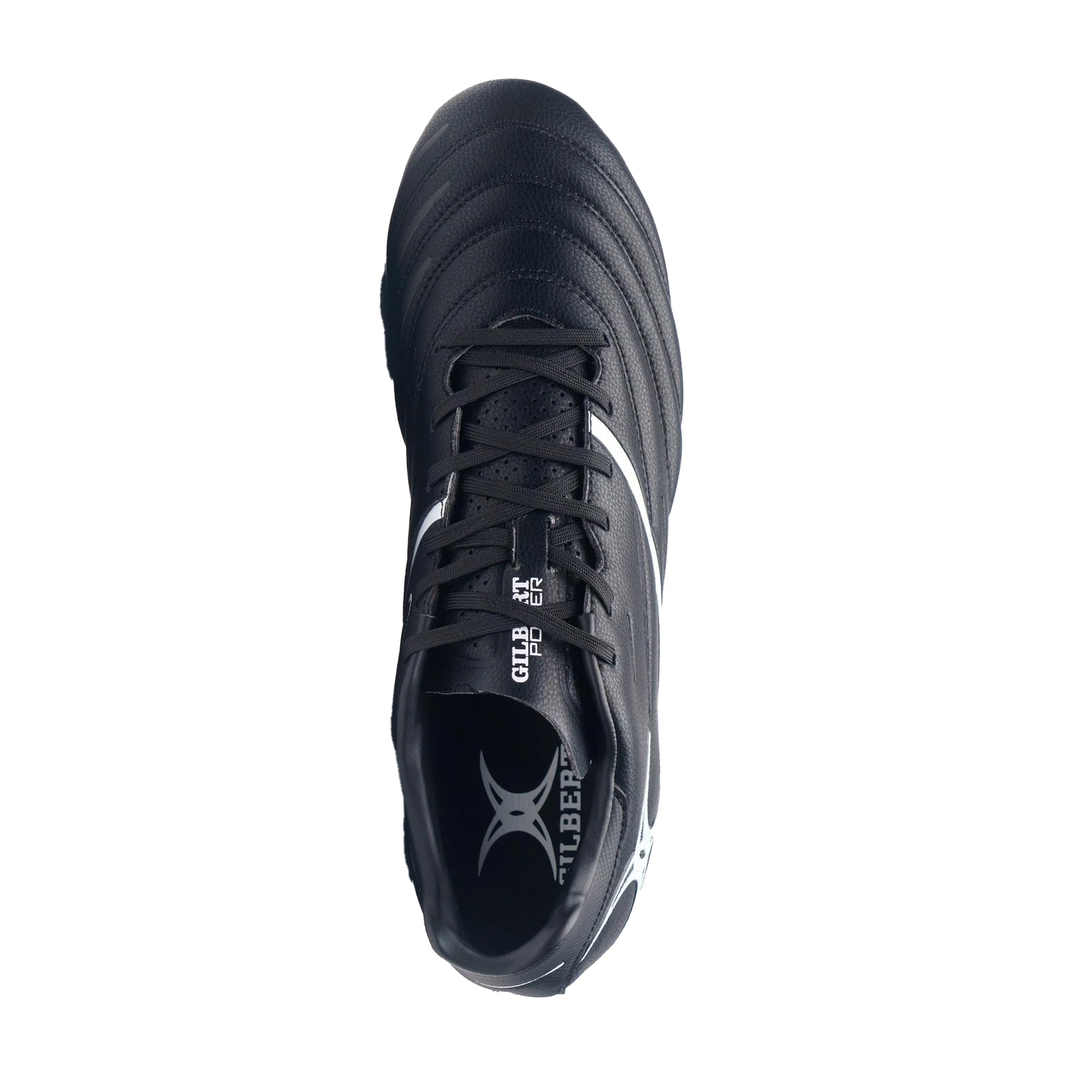Gilbert Sidestep X20 Power Rugby Boots: Black/White