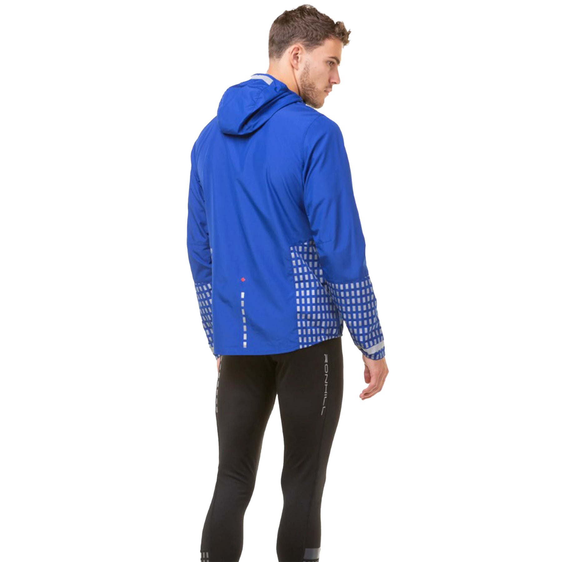 Ronhill Mens Tech Afterhours Jacket: Cobalt/Flame