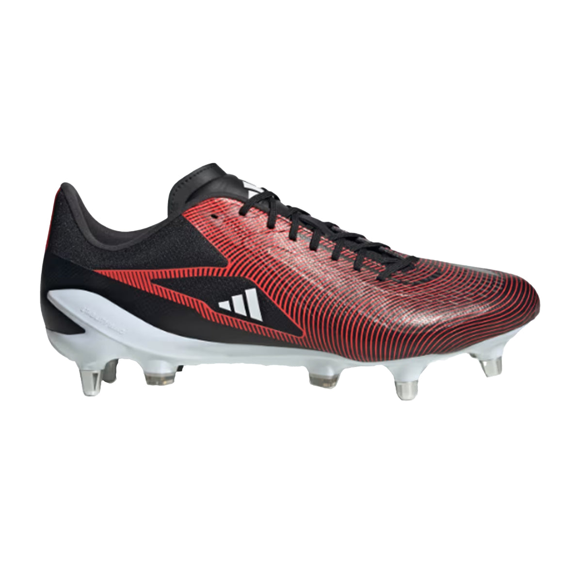 Adidas Adizero RS15 Ultimate SG Rugby Boots 2023: Black/Red