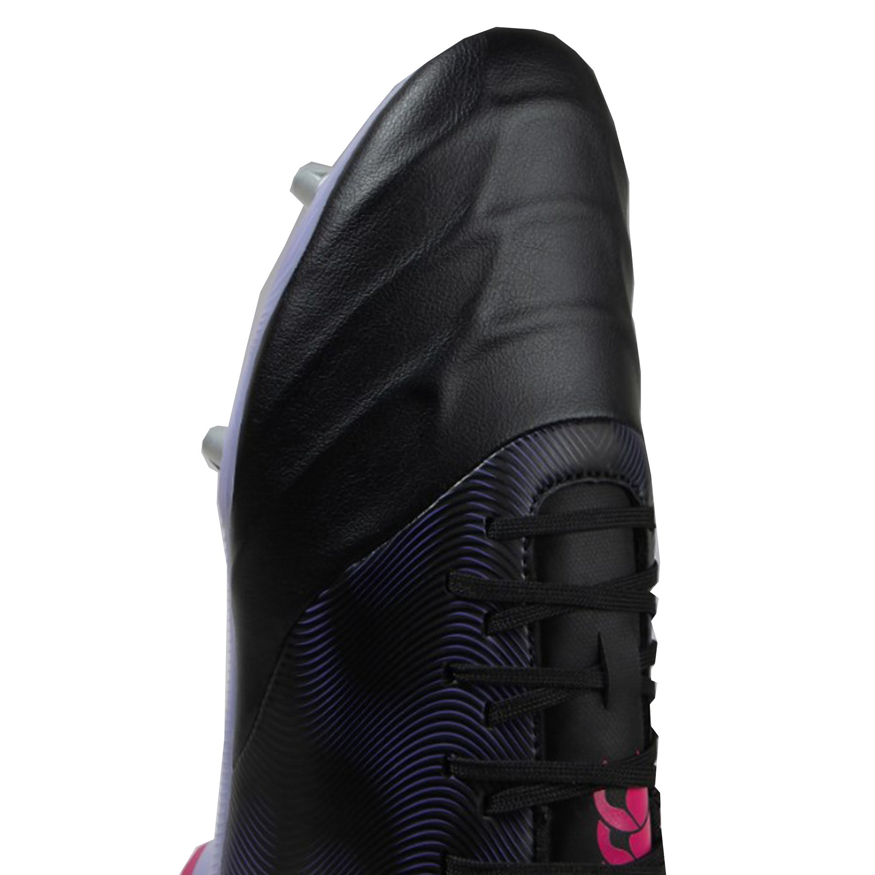 Canterbury Phoenix Genesis Team Soft Ground Rugby Boots: Black/Purple