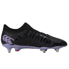 Canterbury Speed Infinite Team Soft Ground Rugby Boots: Black/Purple