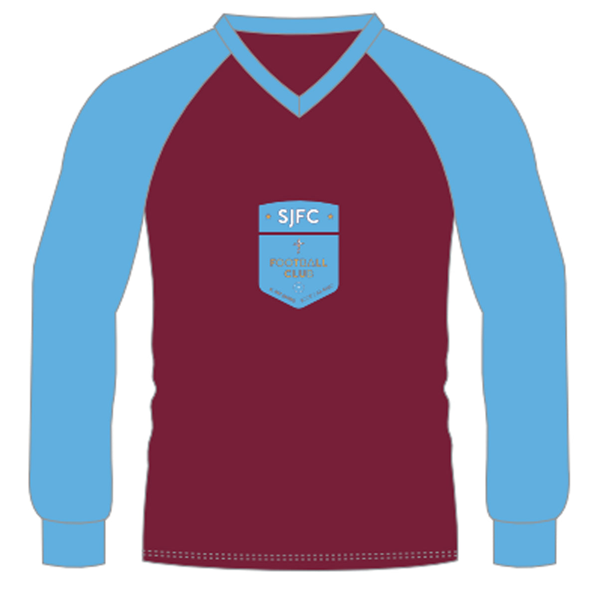 St James FC Shirt: Mar/Sky