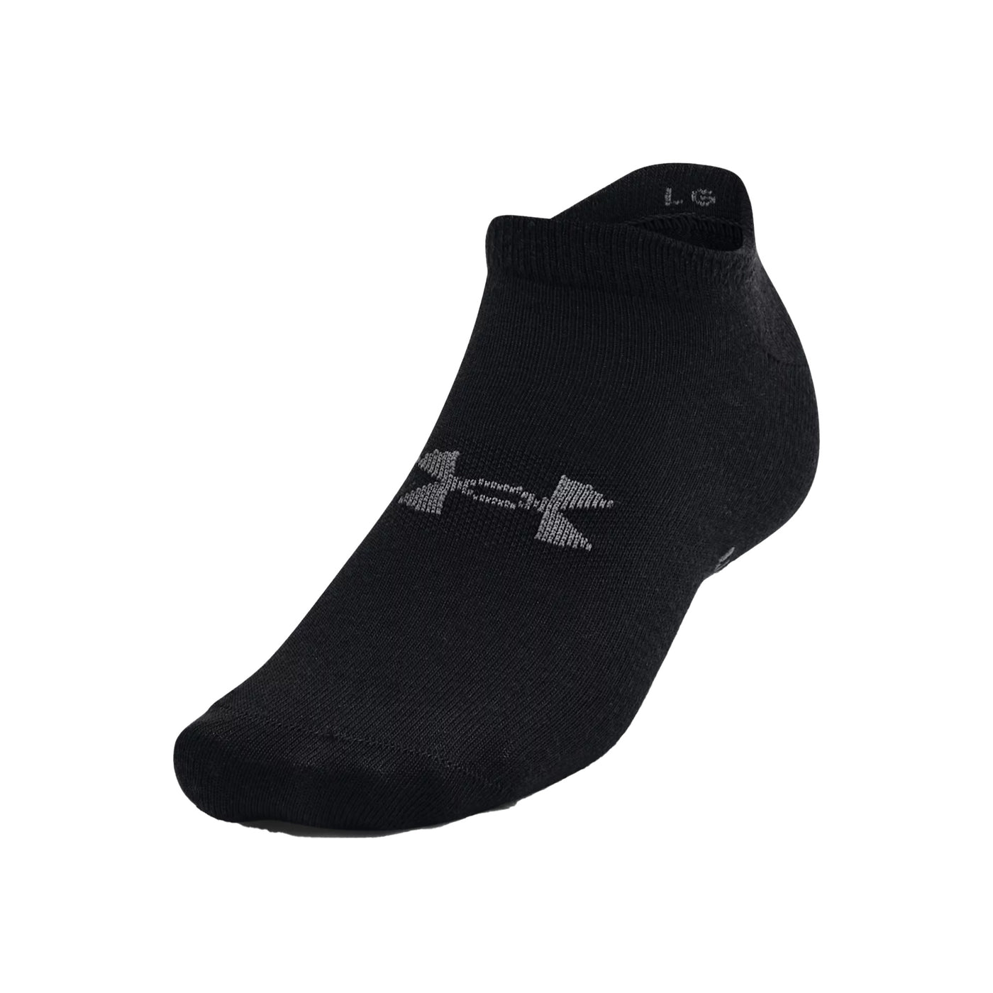 Under Armour No Show Socks 6 Pack: Black