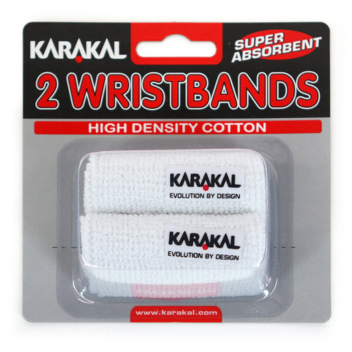 Karakal  Wristband Pair: White