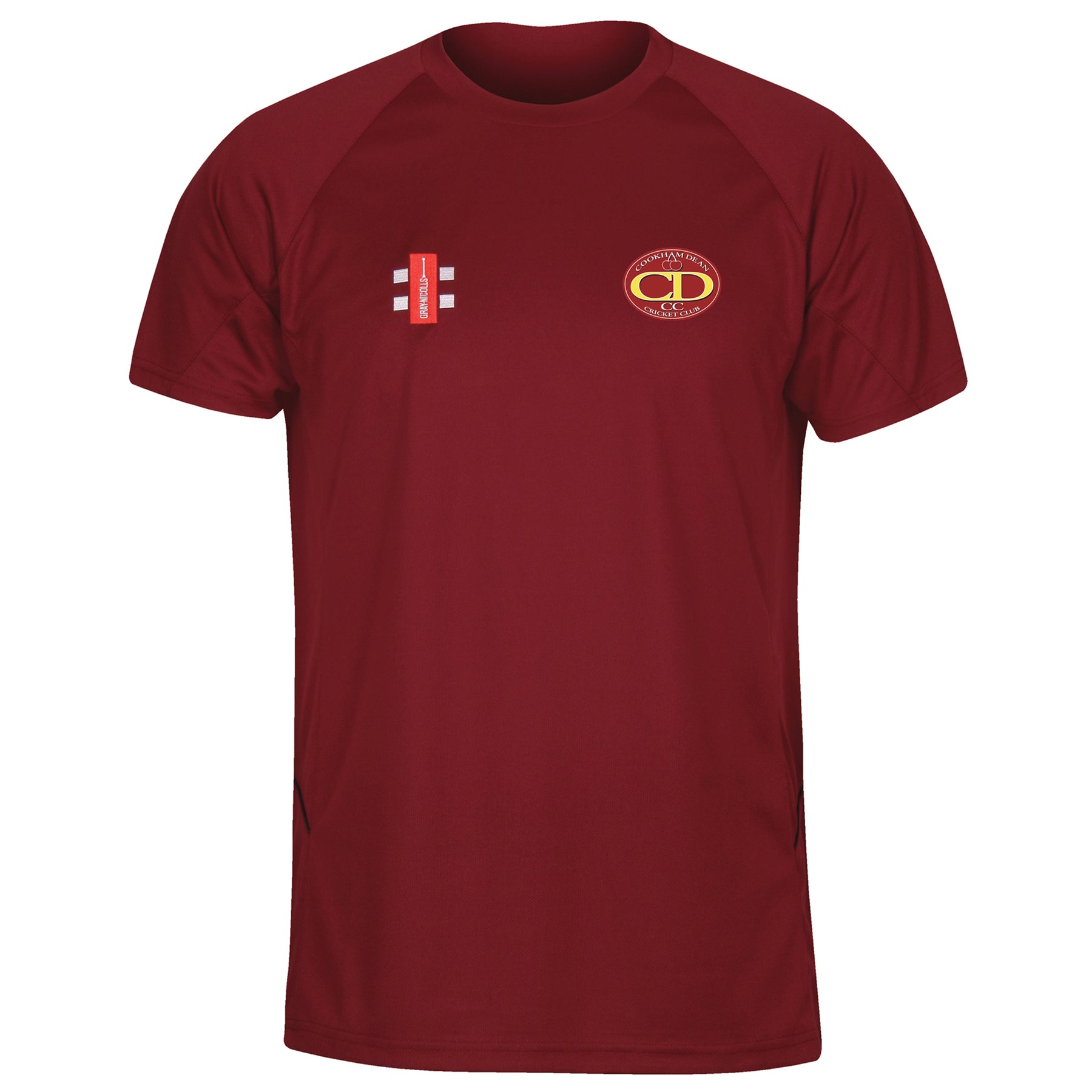 Cookham Dean CC Matrix T Shirt: Maroon