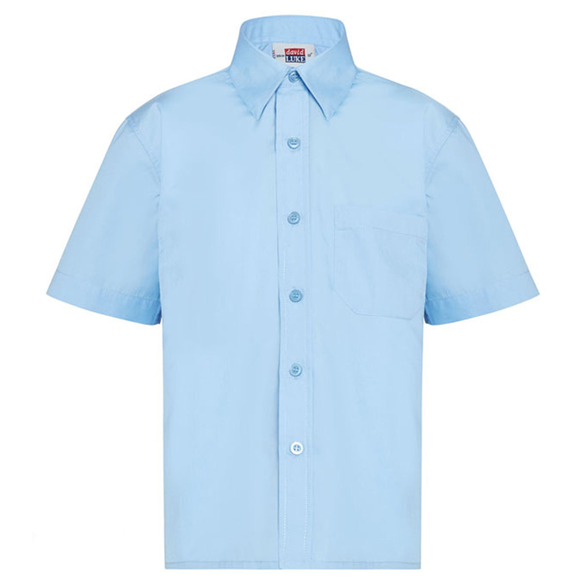 Boys Short Sleeve Shirt (Twin Pack): Blue