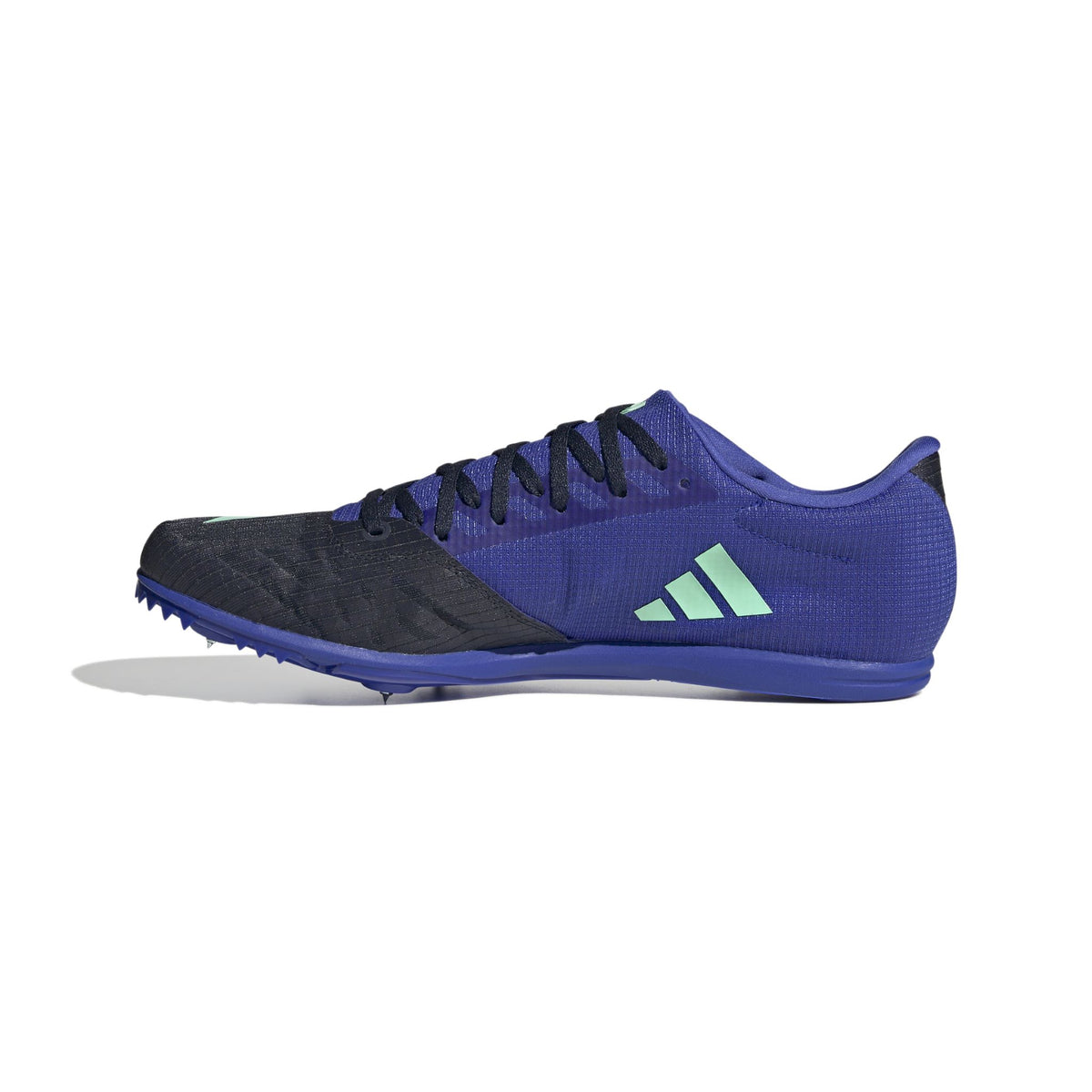 Adidas Distancestar Mens Running Spikes: Black/Blue