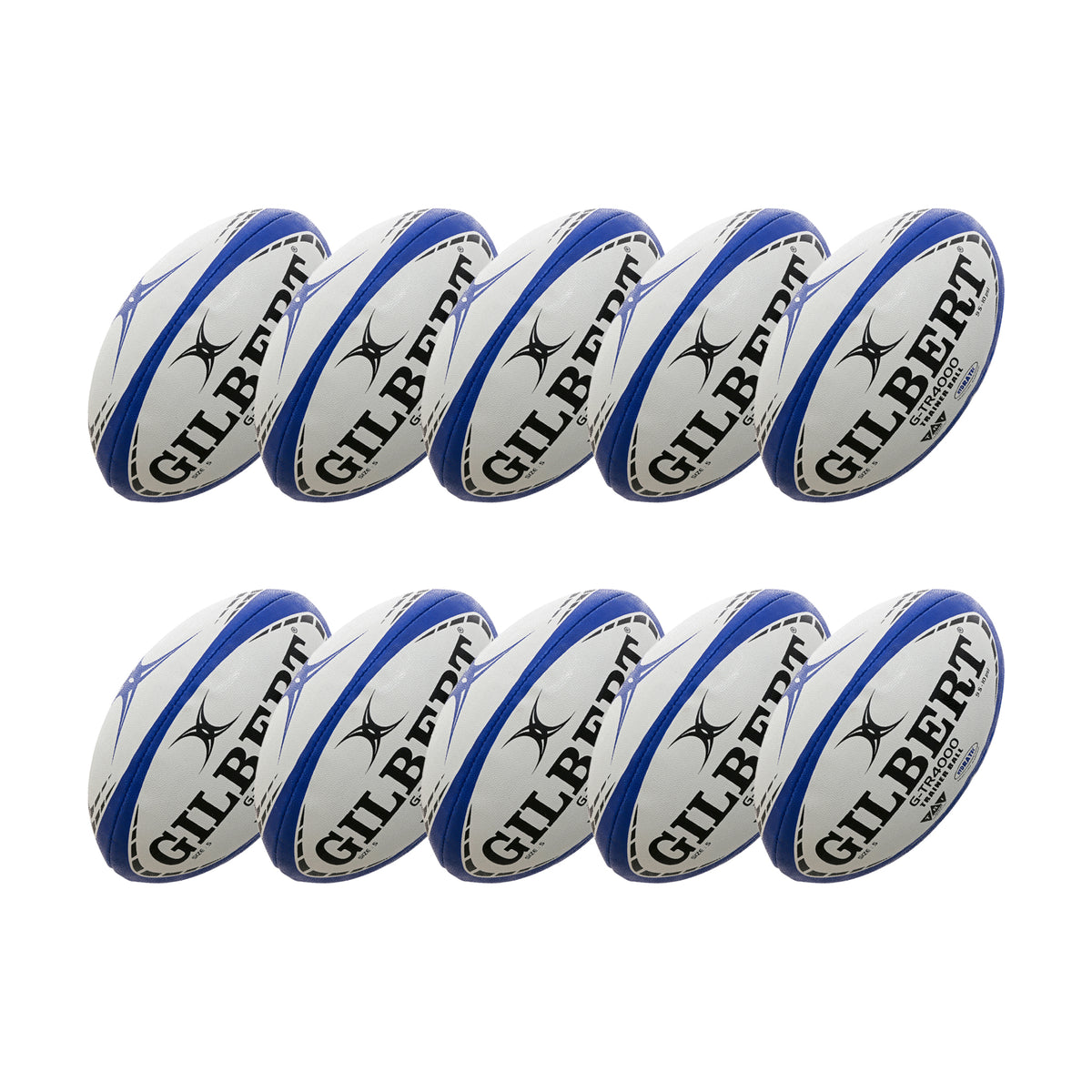 Gilbert G-TR4000 Training Rugby Ball - Size 5 (Pack 10)