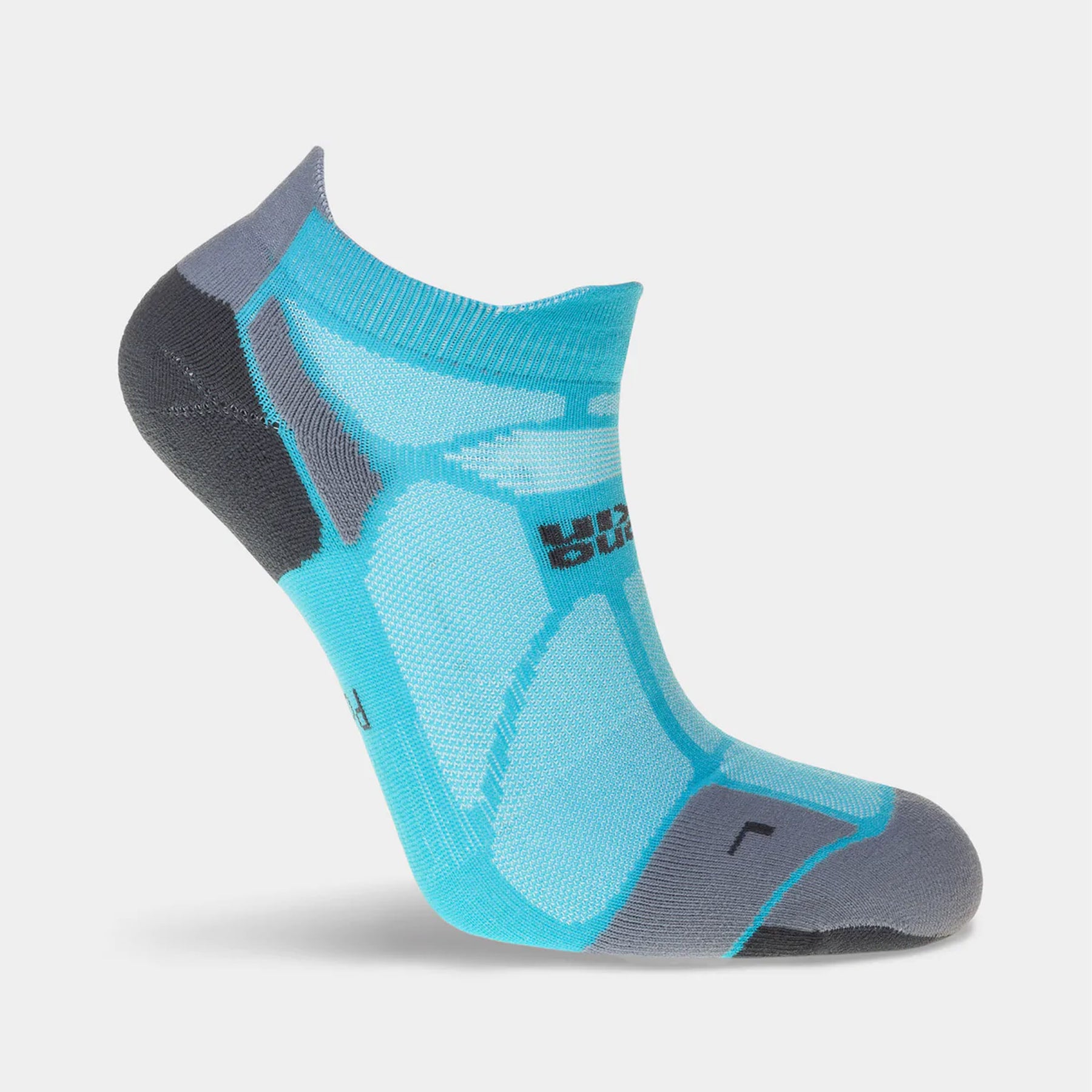 Hilly Womens Marathon Fresh Socklet: Peacock/Charcoal
