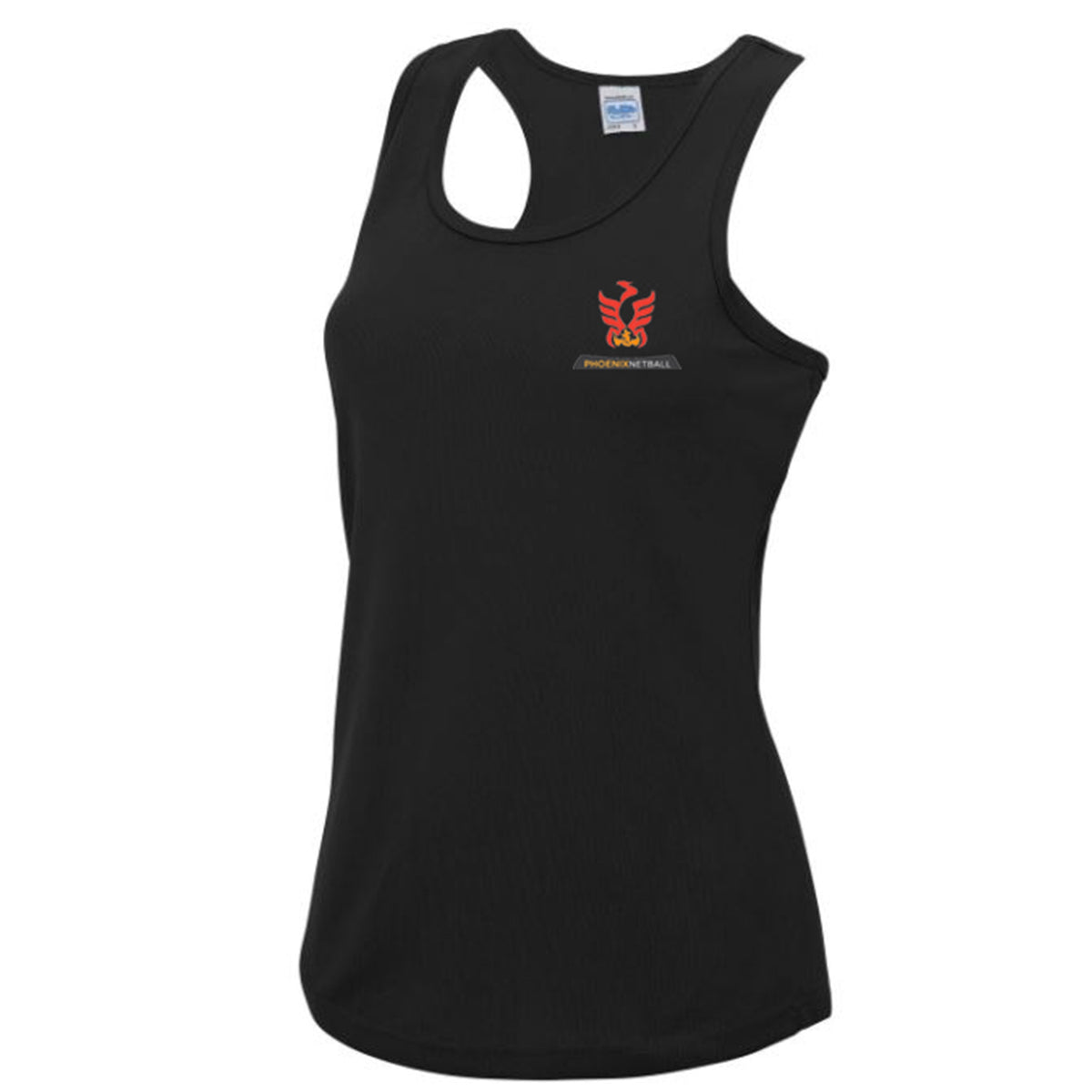 Phoenix Netball Vest: Black