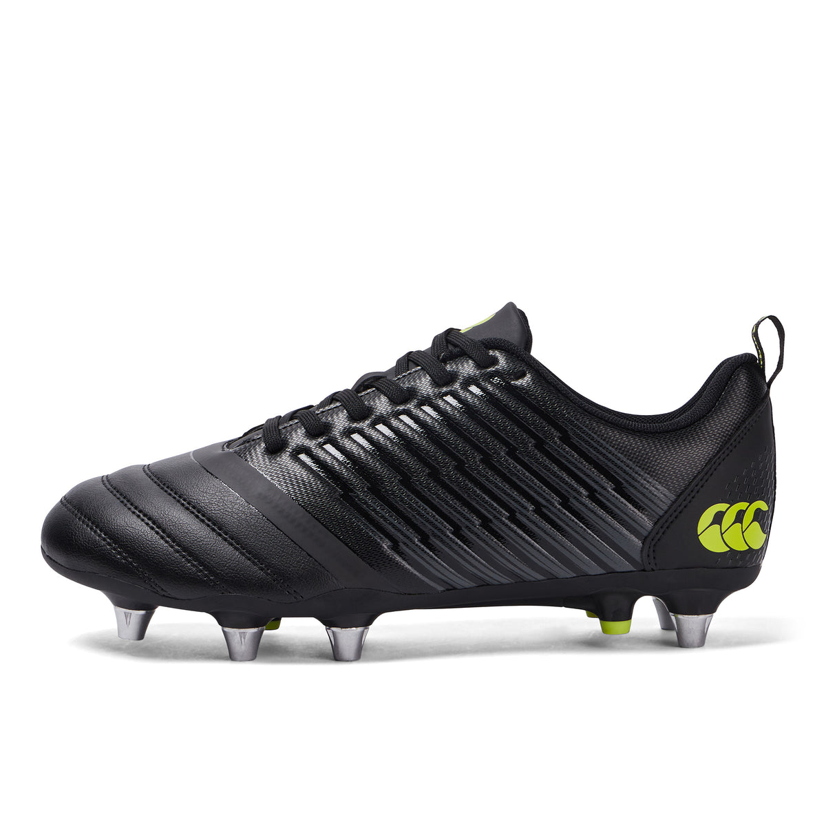 Canterbury Stampede 3.0 Rugby Boots: Black/Green
