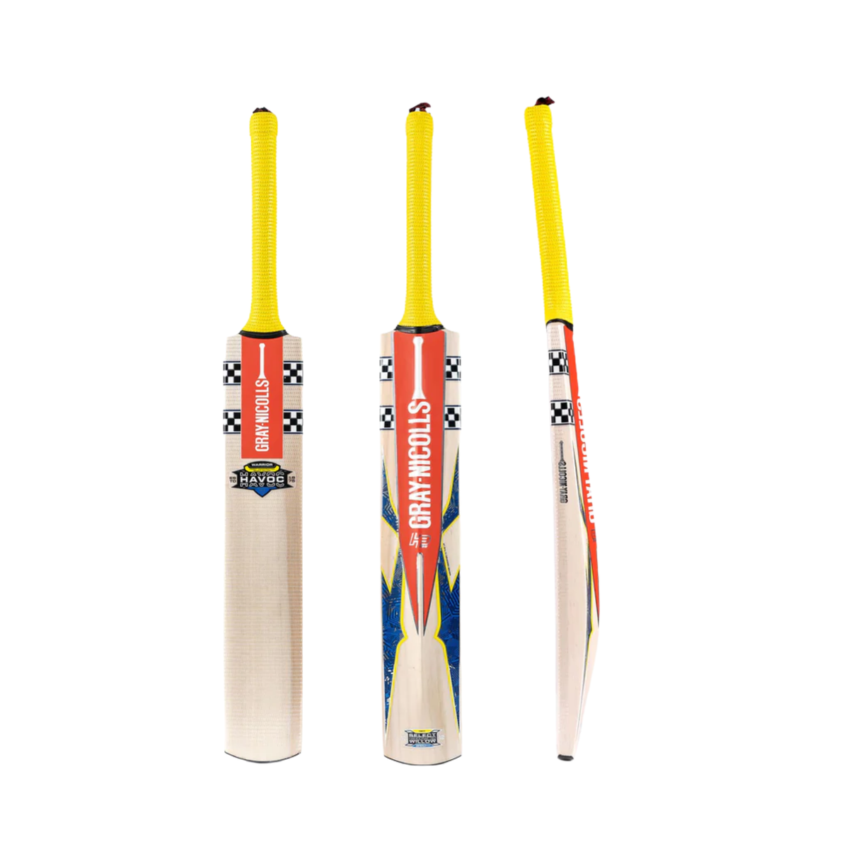 Gray Nicolls Havoc HB317 Warrior Cricket Bat: Blue/Yellow