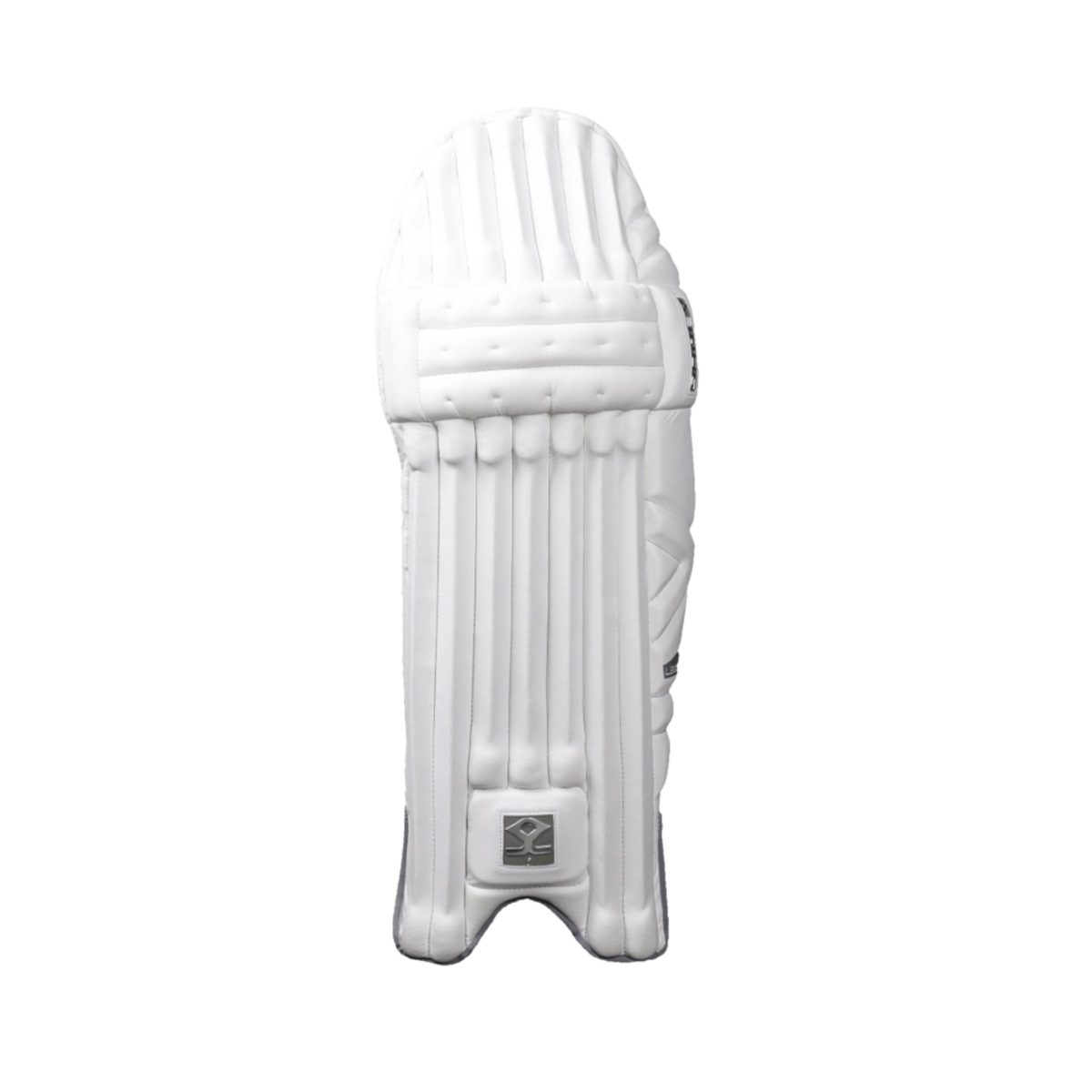 Shrey Legacy Cricket Batting Legguard: White/Grey - Adult RH