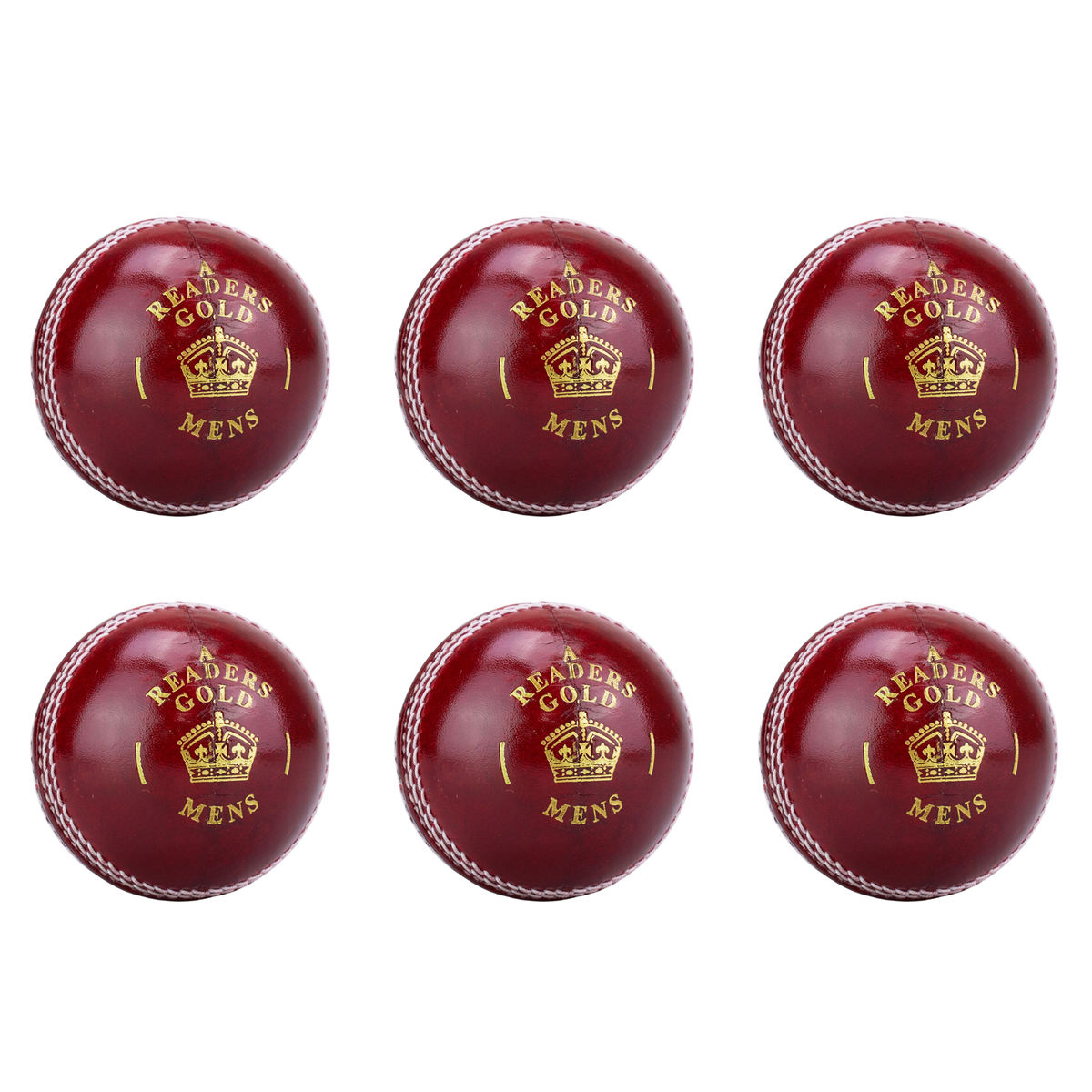 Readers Gold 'A' 4 3/4 oz Youths Cricket Ball Box of 6