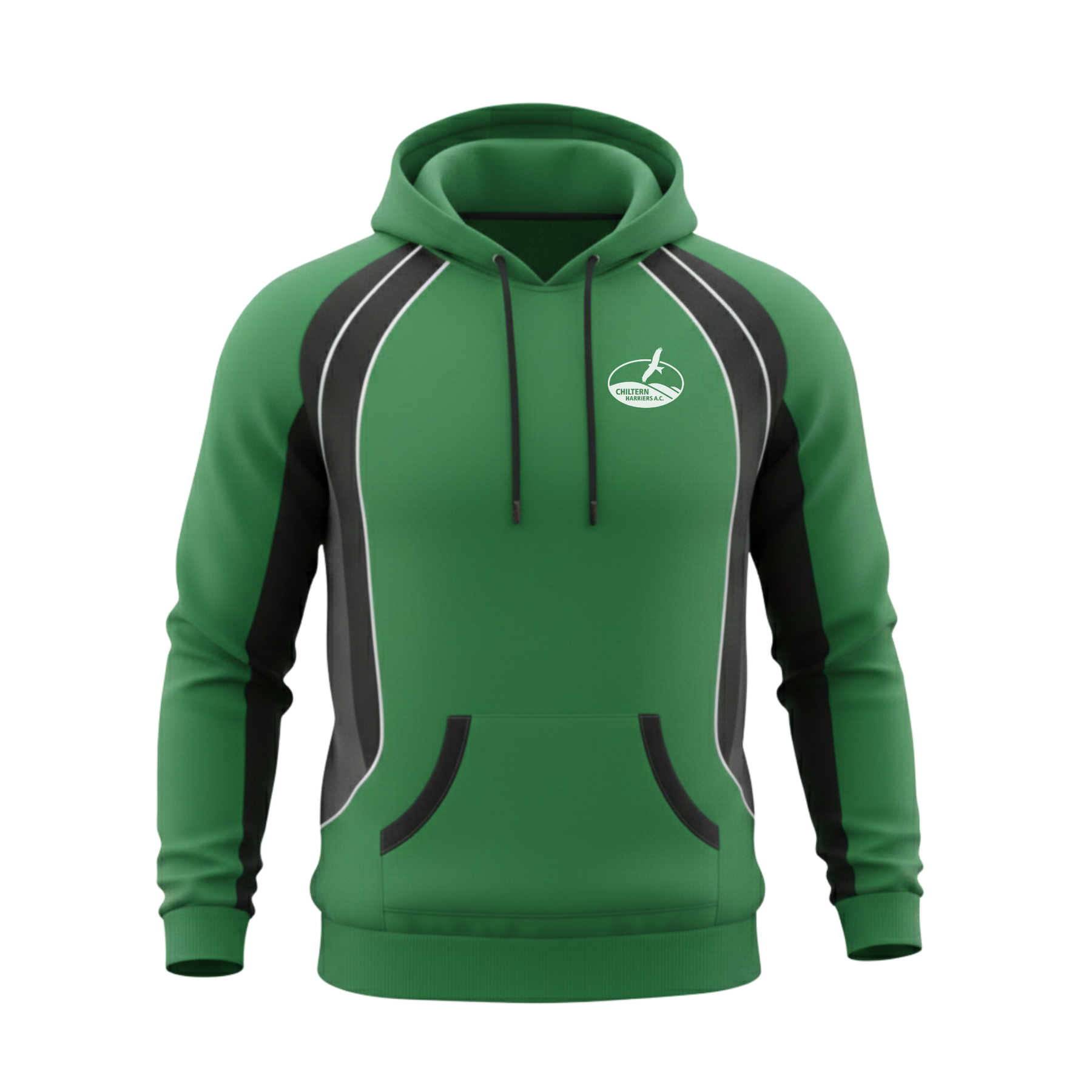 Chiltern Harriers Hoodie: Dark Emerald
