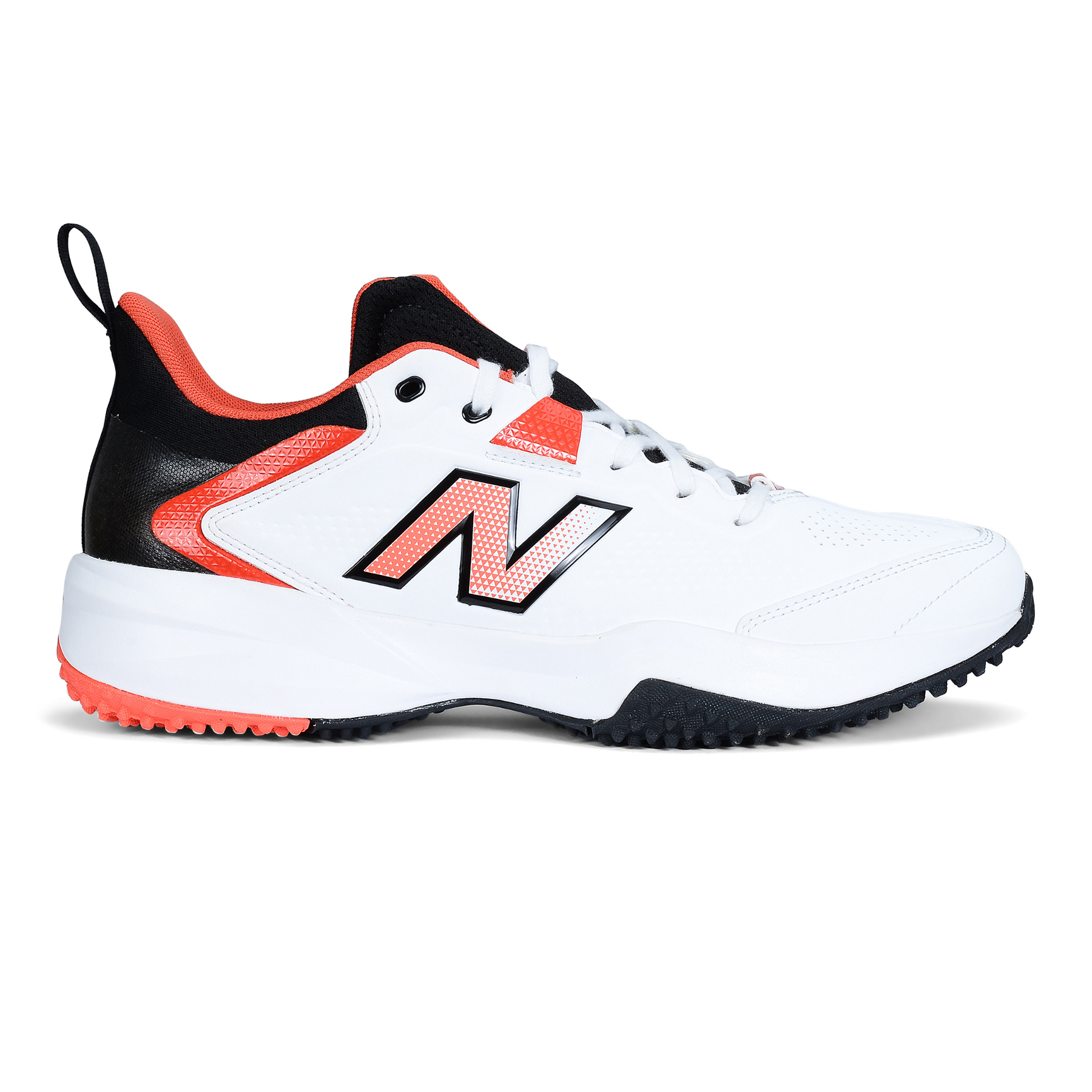 New Balance CK4020F6 Cricket Shoes: White/Orange