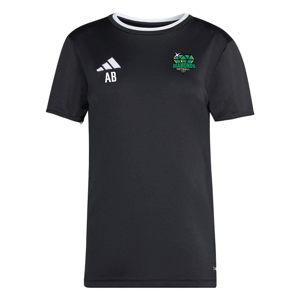 Diamonds Netball Womens Jersey: Black