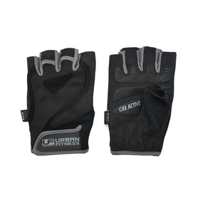 Urban Fitness Pro Gel Training Gloves: Black/Grey