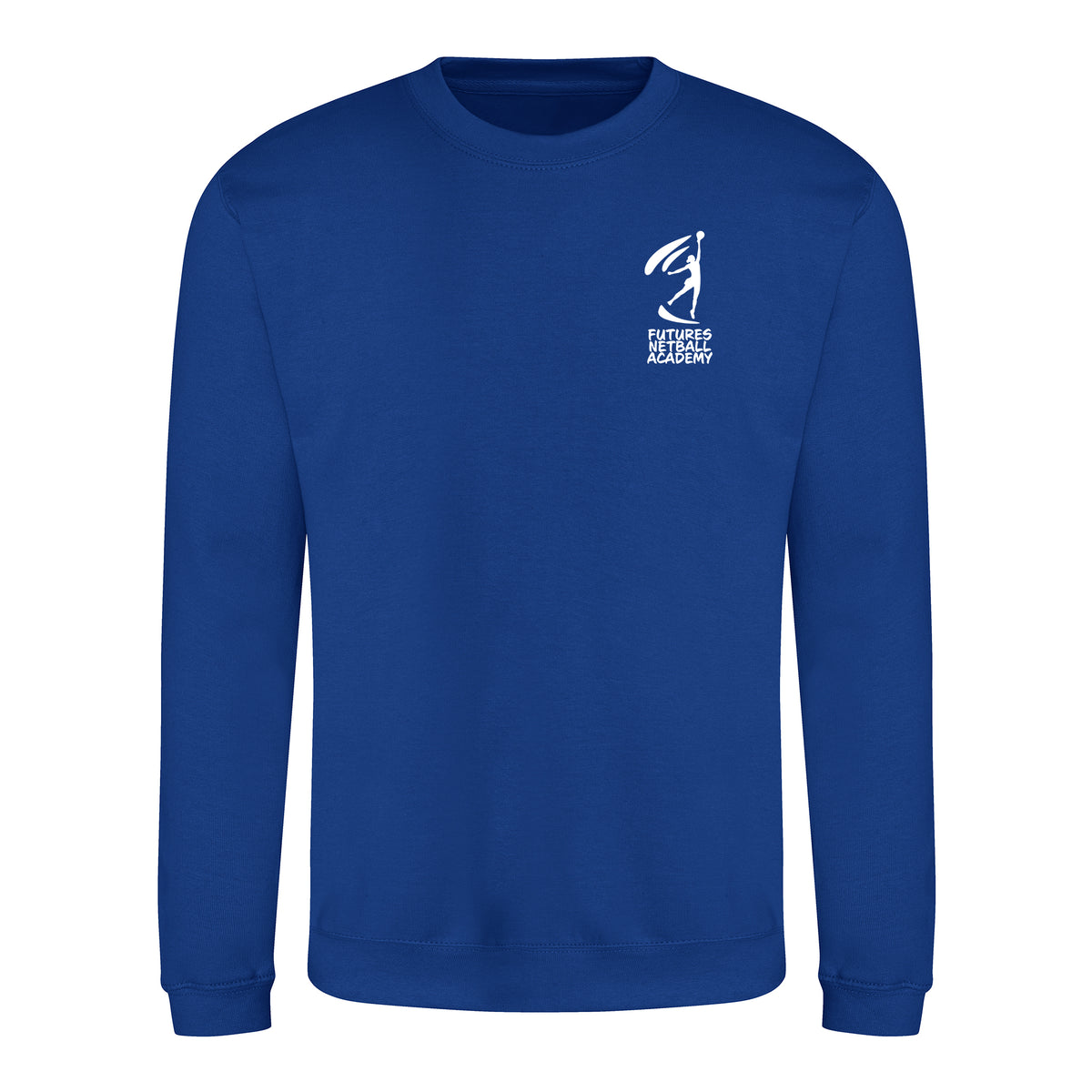 Futures Netball Academy Coaches Sweatshirt: Bright Royal