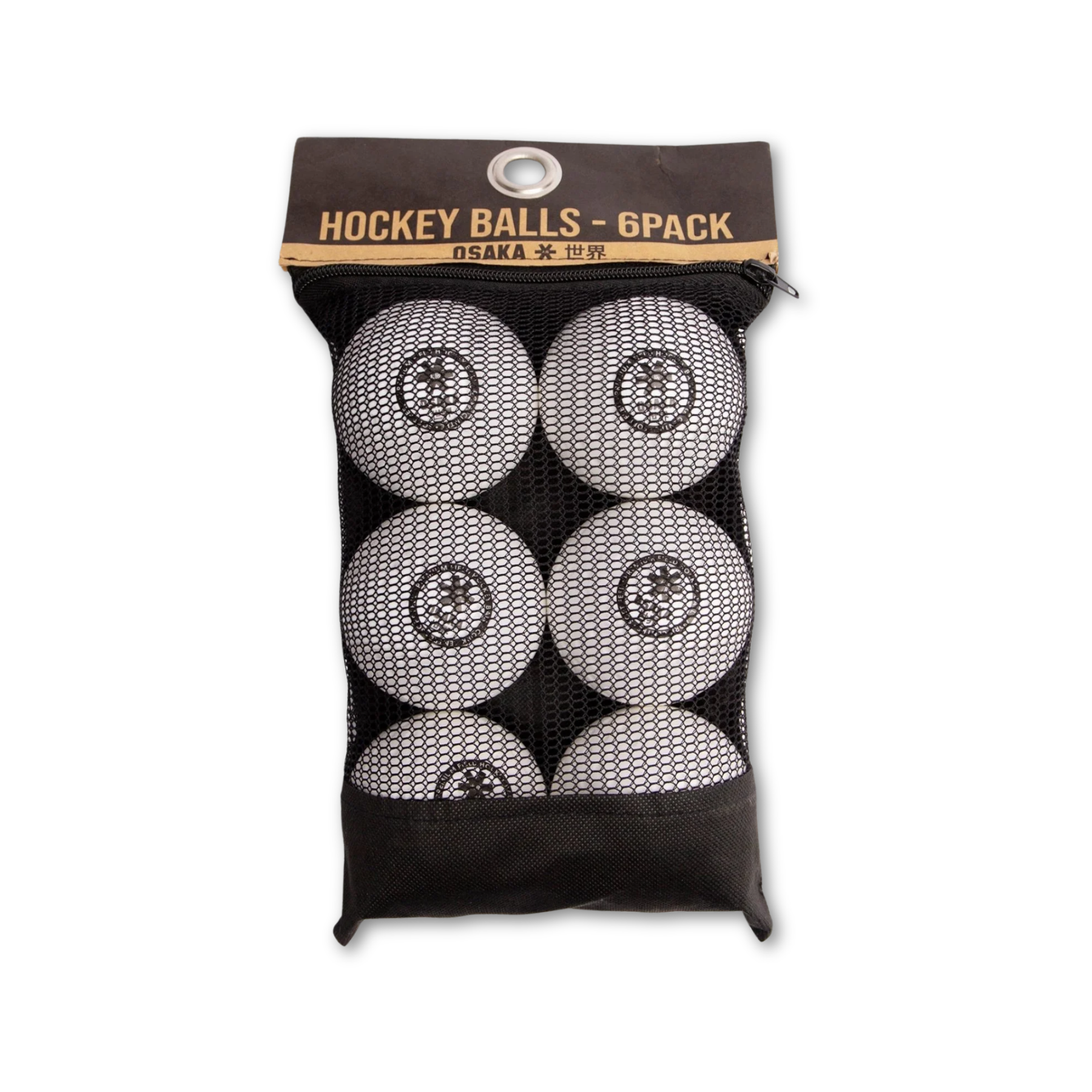 Osaka Premium Dimple Hockey Ball White - 6 Pack