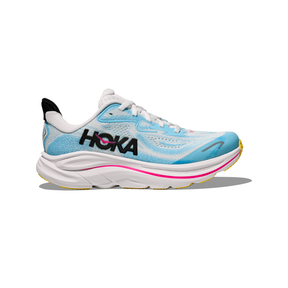 Hoka Clifton 10 Junior Running Shoes: Frost/Soaring Blue