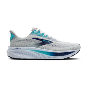 Brooks Ghost 17 Mens Running Shoes: White/Beacon Blue/Ipanema