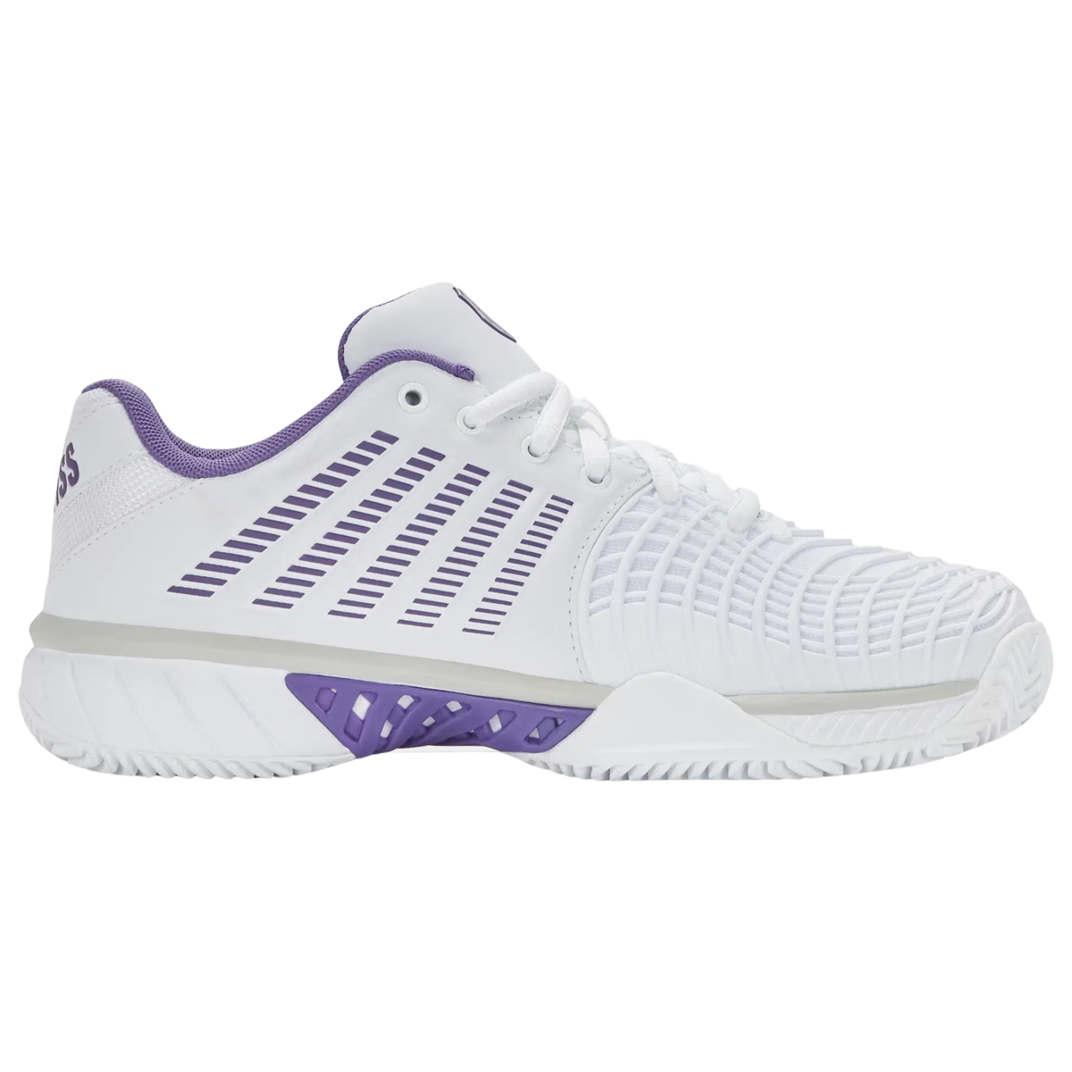 K Swiss Express Light 3 Women's Tennis Shoes: White/Purple Haze