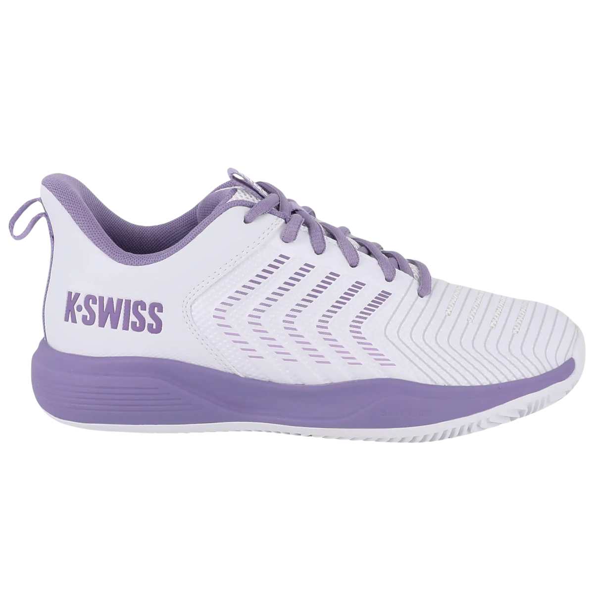 K Swiss Ultrashot Light Women's Tennis Shoes: White/Purple/Neon