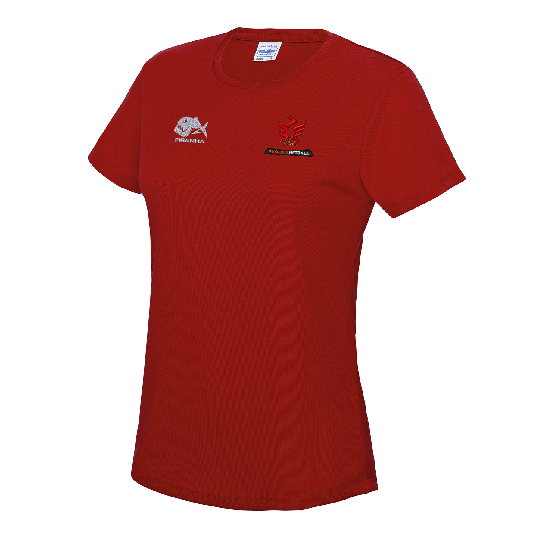 Phoenix Netball T Shirt: Red