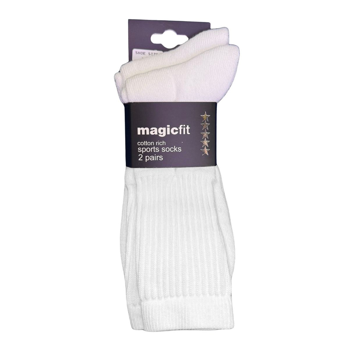 Sports Socks 2 pack: White