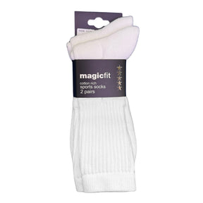 Sports Socks 2 pack: White