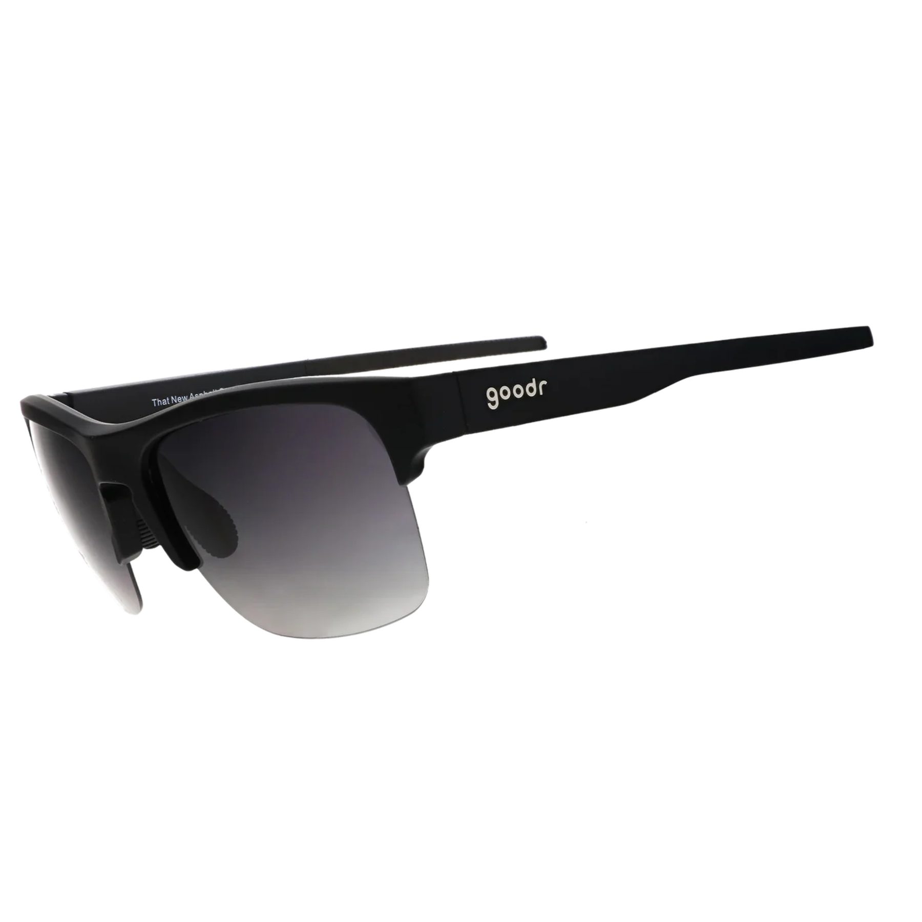 Goodr Asphalt Sunglasses Black Gradient Lenses: Black Frame