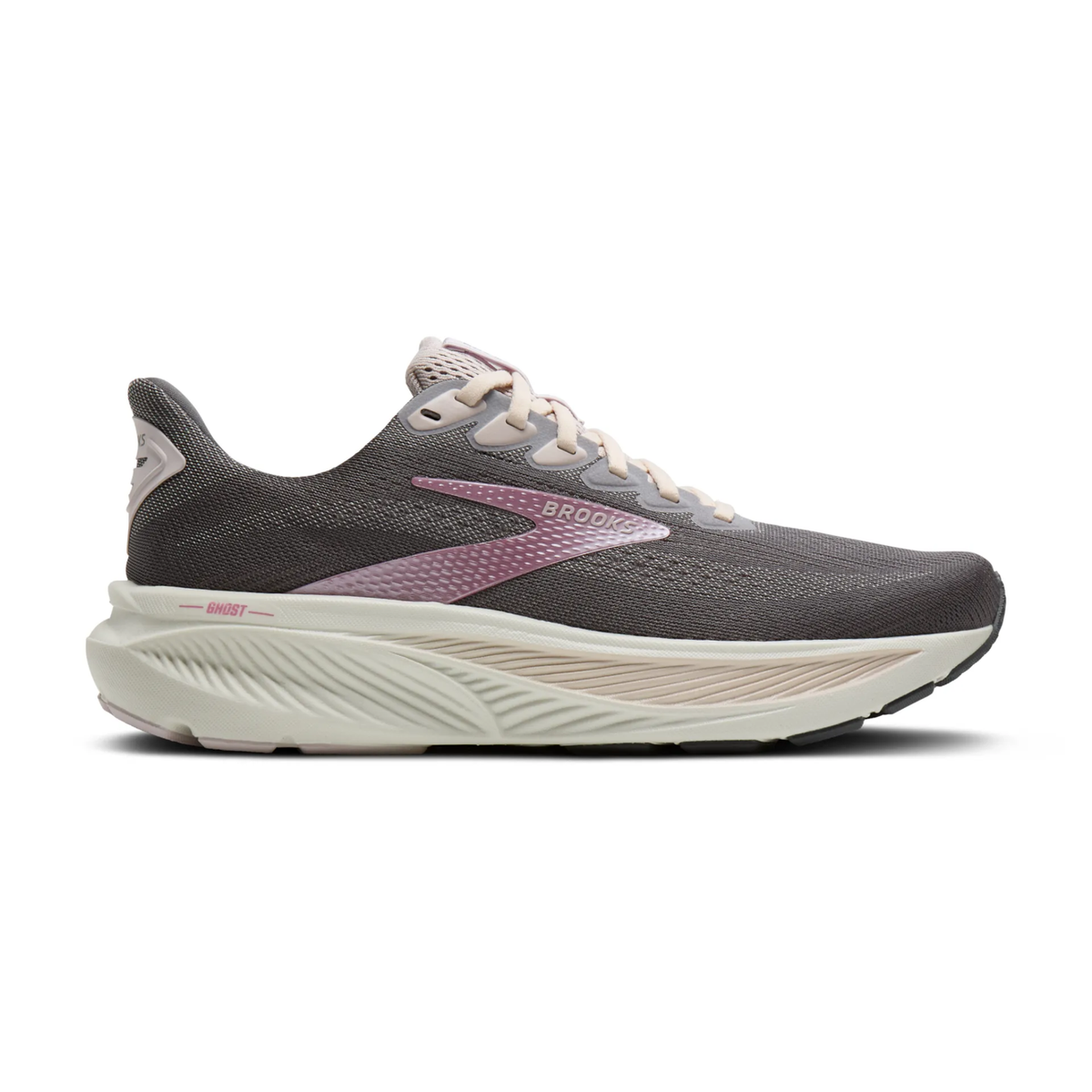 Brooks Ghost 17 Womens Running Shoes: Poppy Seed/Pink/Bluewash