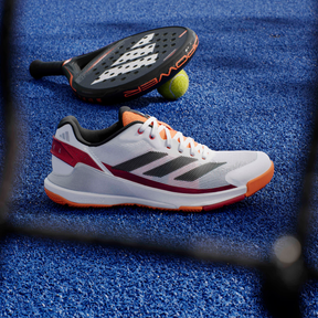 Adidas Crazyquick LS Men's Padel Shoes: White/Orange