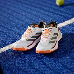 Adidas Crazyquick LS Men's Padel Shoes: White/Orange