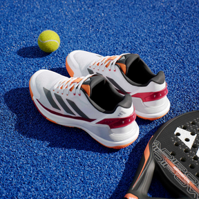 Adidas Crazyquick LS Men's Padel Shoes: White/Orange
