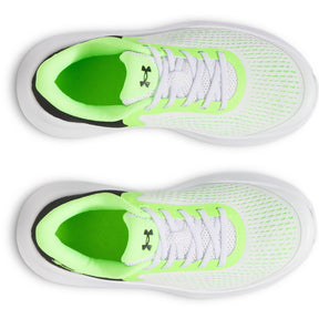 Under Armour Rogue 5 Pre School Kids Running Shoes: White/Black/Green