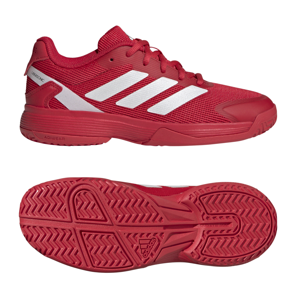 Adidas Ubersonic Kids Tennis Shoes: Red