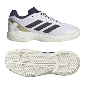 Adidas Ubersonic Kids Tennis Shoes: White/Plum