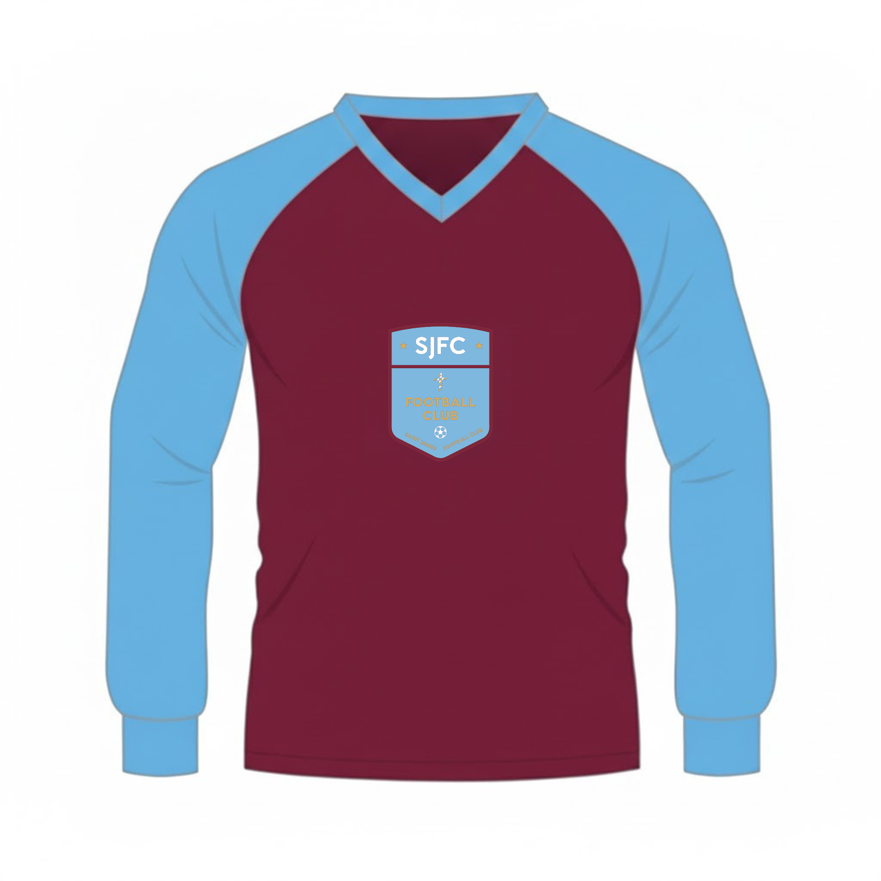 St James FC Shirt: Mar/Sky
