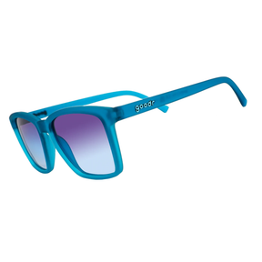 Goodr Dungaree Sunglasses Light Blue Gradiant Lenses: Blue Frame