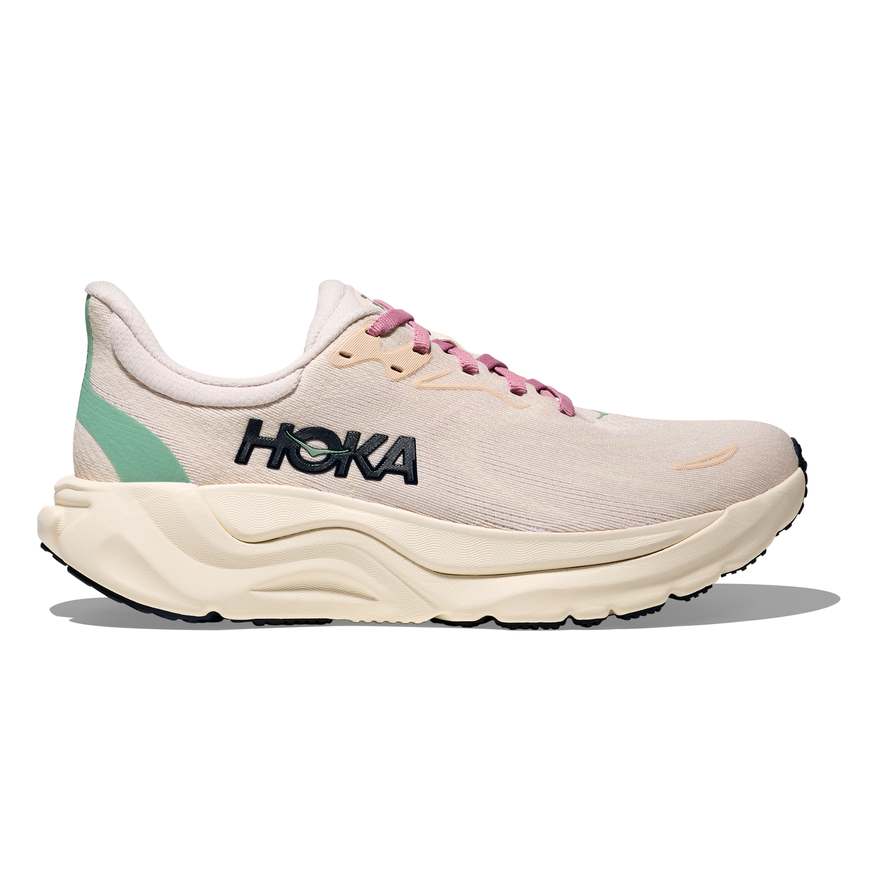 Hoka Arahi 8 Women's Running Shoes: Rose Cream/Alabaster