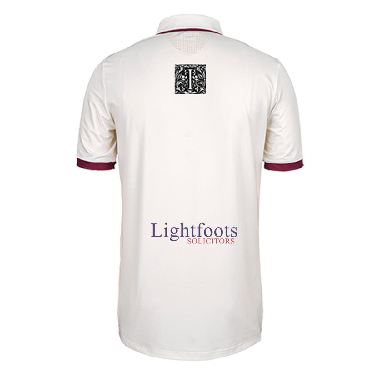 Cookham Dean CC Performance Shirt Short Sleeve: Ivory/Maroon