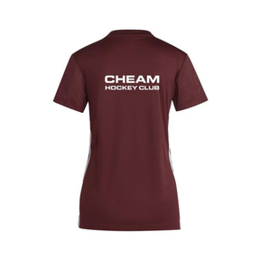 Cheam HC Women's Tabela 23 Short Sleeve Training Top: Burgundy