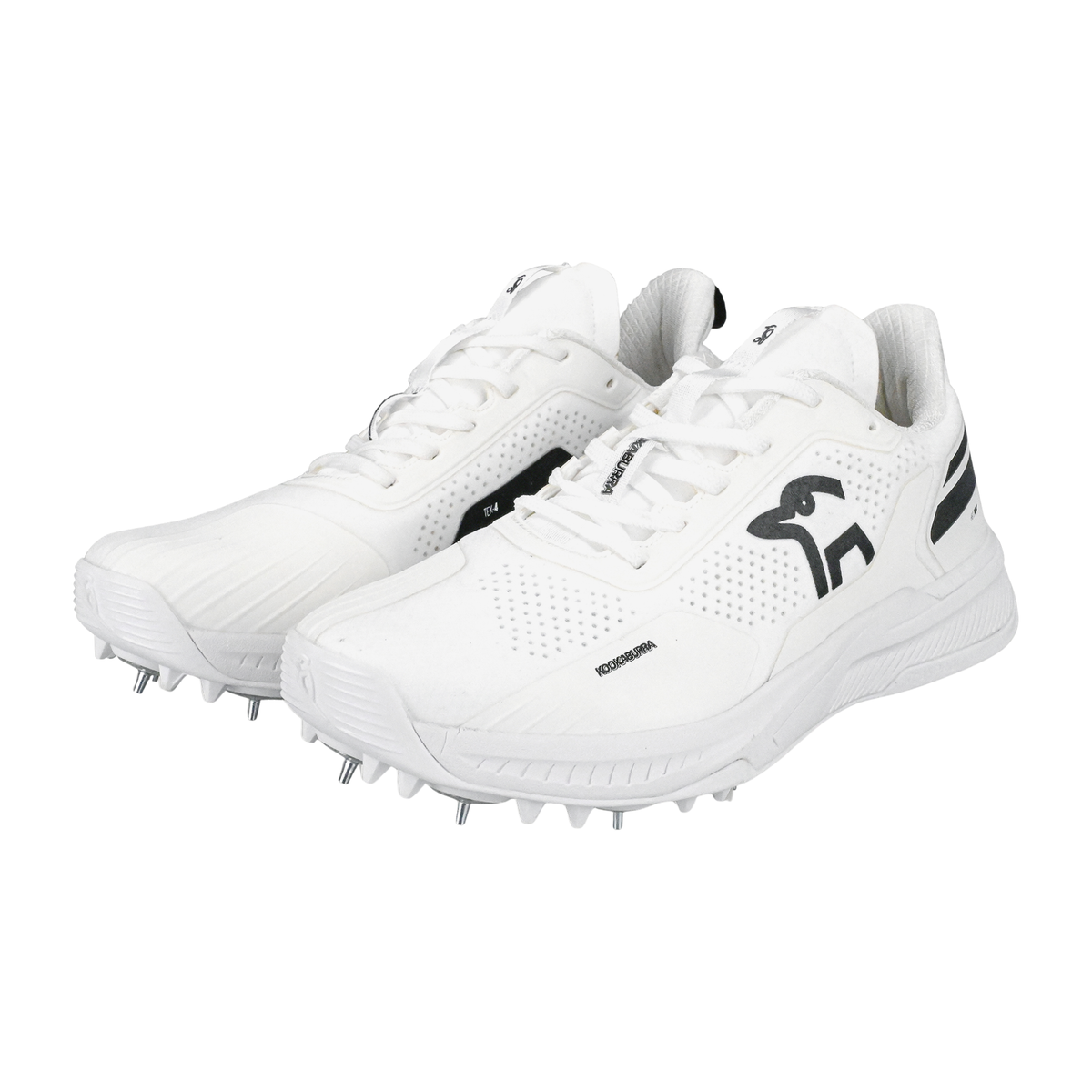 Kookaburra KC Players Spike Cricket Shoes 25/2026: White/Black