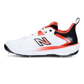 New Balance CK4030F6 Cricket Shoes: White/Orange