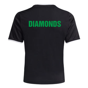 Diamonds Netball Junior Jersey: Black