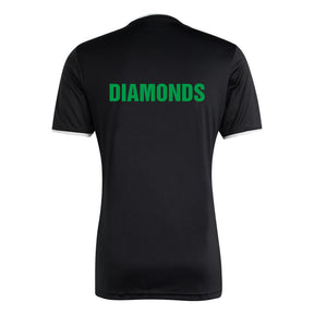 Diamonds Netball Mens Jersey: Black