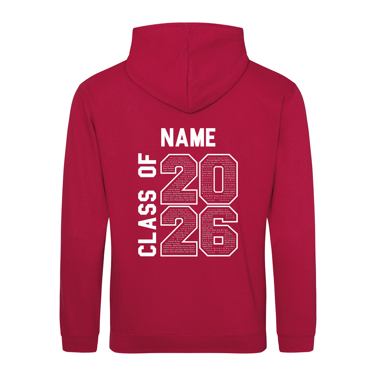 Holy Trinity Cookham Leavers Hoodie: Red Hot Chilli