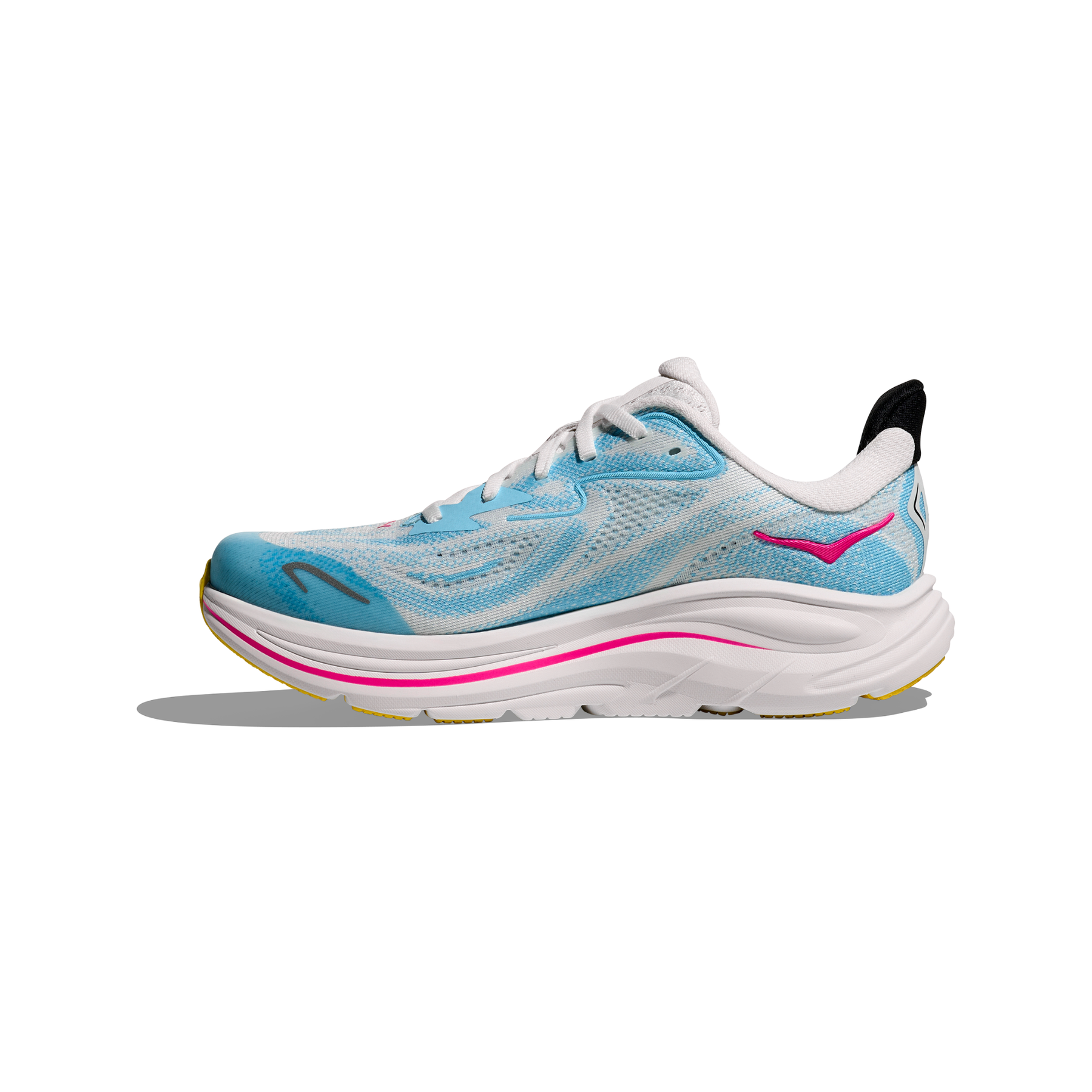 Hoka Clifton 10 Junior Running Shoes: Frost/Soaring Blue